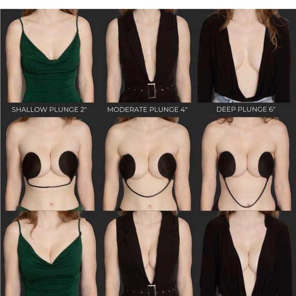 BUILD-A-BRA KIT Shallow 2", OG (Medium) Beige w/BIOGEL WATER RESISTANT PADS - Picture 3 of 6